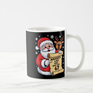 Family Christmas Meme About Naughty List And Six S Coffee Mug