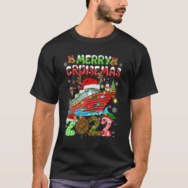 Family Christmas Merry Cruisemas 2022 Cute Xmas Cr T-Shirt (Front)
