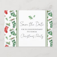 Family Christmas Party Save the Date