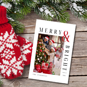 Family Christmas Photo Card, Modern Holiday Card