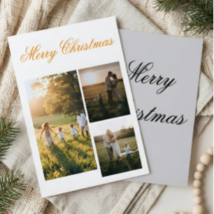 Family Christmas Photo Card – Warm Holiday Wishes