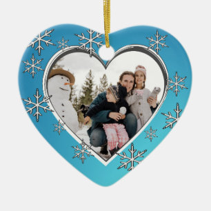 Family Christmas Photo Ceramic Tree Decoration