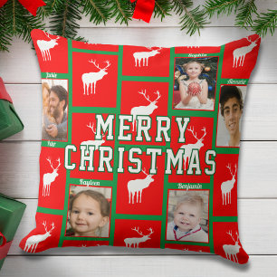 Family Christmas Photo Pillow