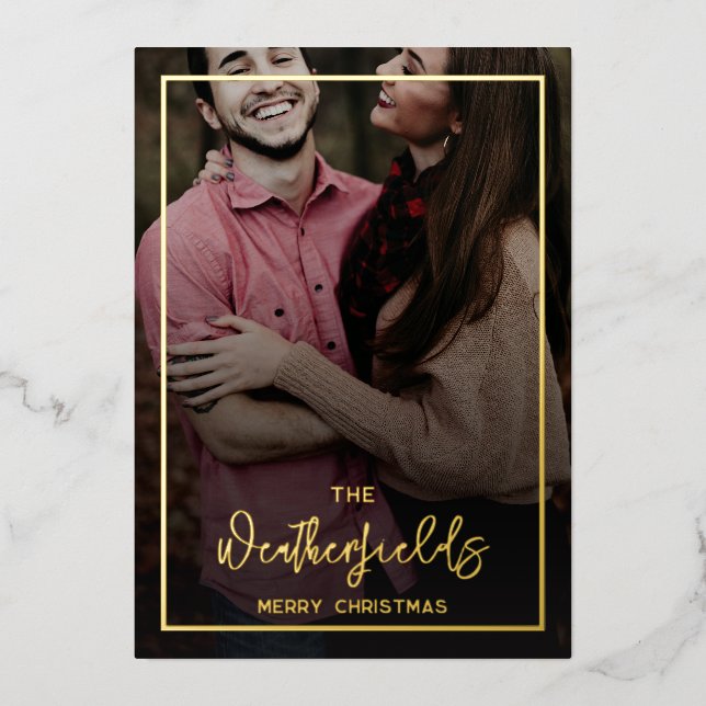 Family Christmas Photos Script Gold (Front)