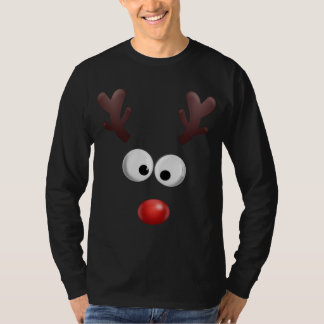 Family Christmas Reindeer Face Matching T-Shirt