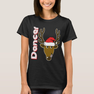 Family Christmas Santa Reindeer T-Shirt