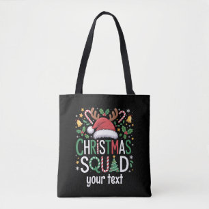 Family Christmas Squad Personalised 2025 Matching Tote Bag