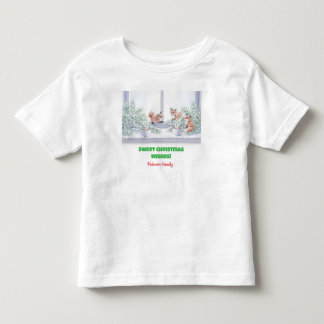 Family Christmas T-Shirt – Cosy Winter Fox Scene