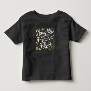 Family Christmas Tees Naughty List Frequent Flyer