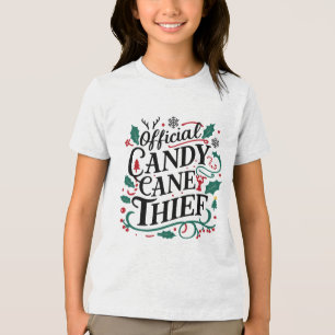 Family Christmas Tees Official Candy Cane Thief