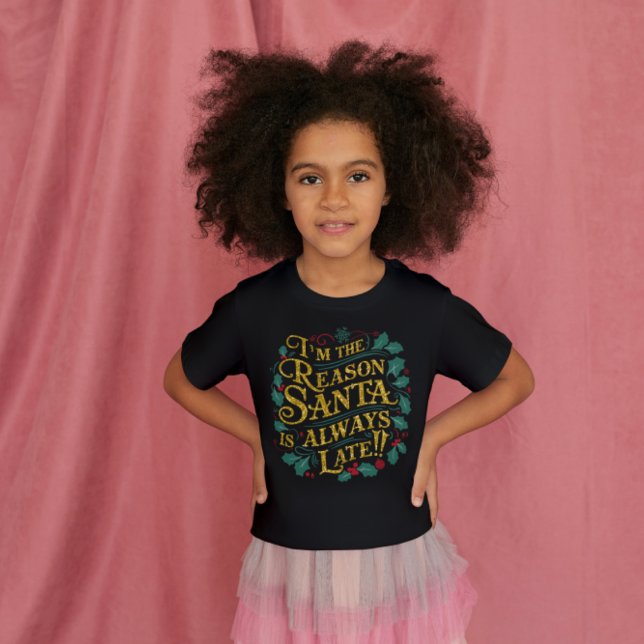 Family Christmas Tees | Reason Santa Always Late (Creator Uploaded)