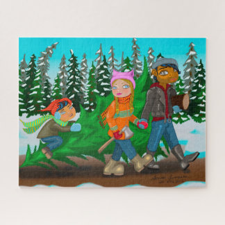 Family Christmas Tree Jigsaw Puzzle