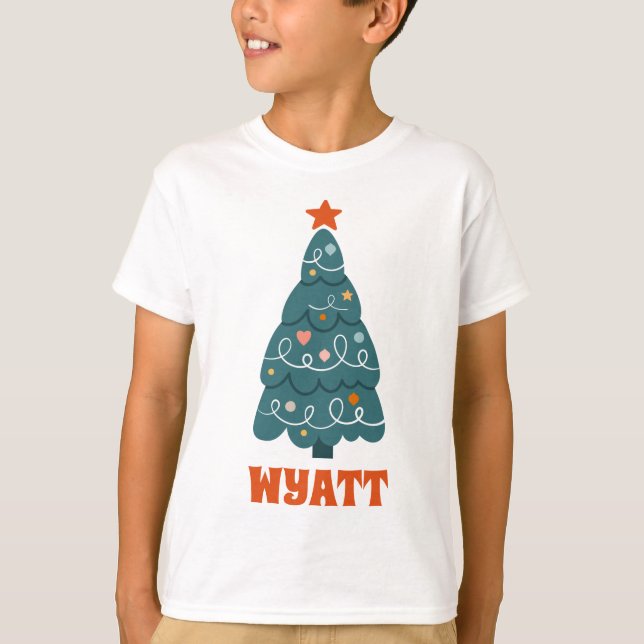 Family Christmas Tree T-Shirt (Front)