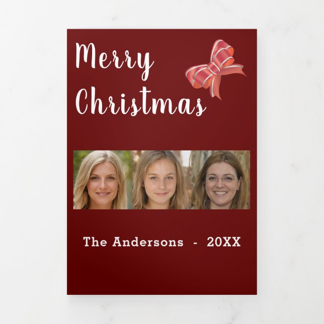 Family Christmas Tri-Fold Programme (Cover)