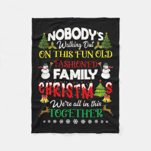 Family Christmas We Are All In This Together Merry Fleece Blanket