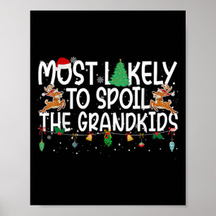 Family Christmas Xmas Most Likely To Sil The Grand Poster