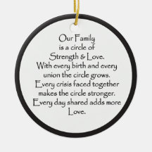 Family Circle of Love Ornament