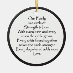 Family Circle of Love Ornament