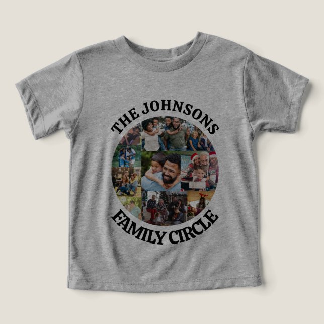 Family Circle | Personalised Unique Photo Collage (Design Front)