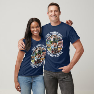 Family Circle Personalised Unique Photo Collage T-Shirt