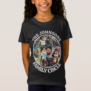 Family Circle   Personalised Unique Photo Collage T-Shirt