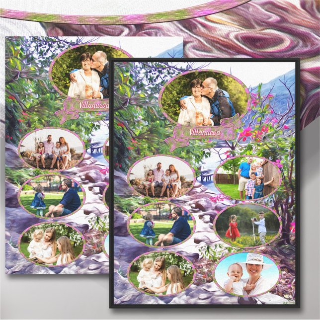 Family Collage Yelapa Trail 821 Art Canvas Print (Creator Uploaded)