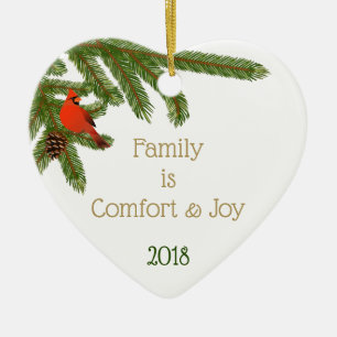 Family Comfort & Joy Ceramic Tree Decoration