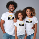 Family Construction Birthday Mum Dad Sister T-Shirt<br><div class="desc">Birthday Construction Backhoe tractor Family t-shirts or select sweatshirts with family member's name "Mum" "Dad", "Sis", "Bro". Select the shirt size the style of shirt for each member of your family. Change the letters for each order. This one is for "SIS". To make more changes go to Personalise this template....</div>