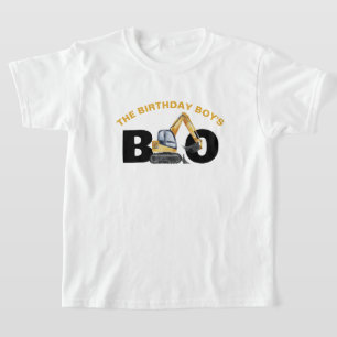 Family Construction Birthday Mum Dad Sister T-Shirt