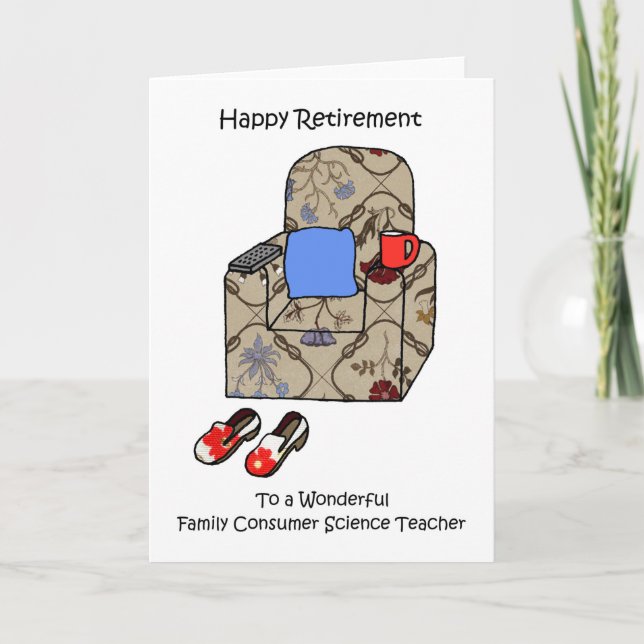 Family Consumer Science Teacher Retirement Card (Front)