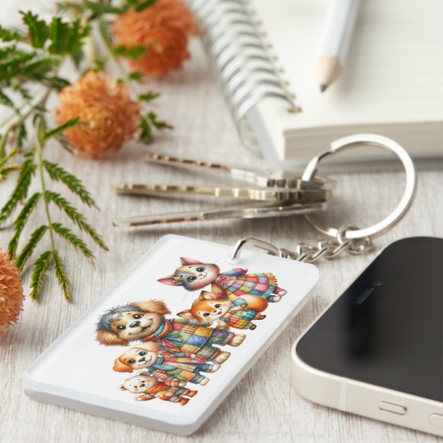 FAMILY CONTACT INFORMATION, YOU NAME IT!  KEY RING (Front Right)