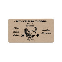 family coop hen fresh eggs return address