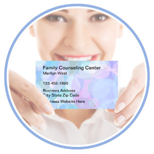 Family Counseling Psychotherapist  Business Card
