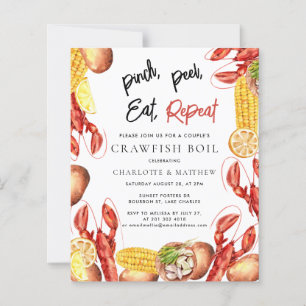 Family Crawfish Boil Engagement Party Invitation