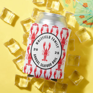 Family Crawfish Boil Personalised Party Can Cooler