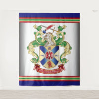 Family Crest Knight Shield Dragon Sword Monogram