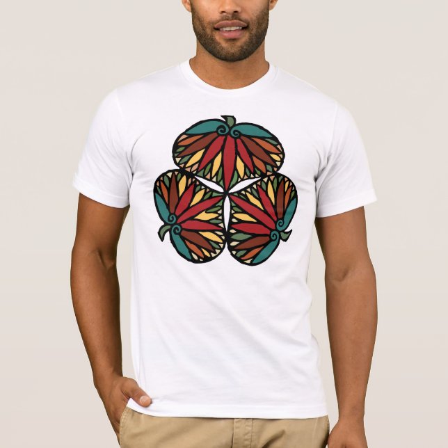 Family Crest of Tokugawa Shoguns, Edo, Tokyo T-Shirt (Front)