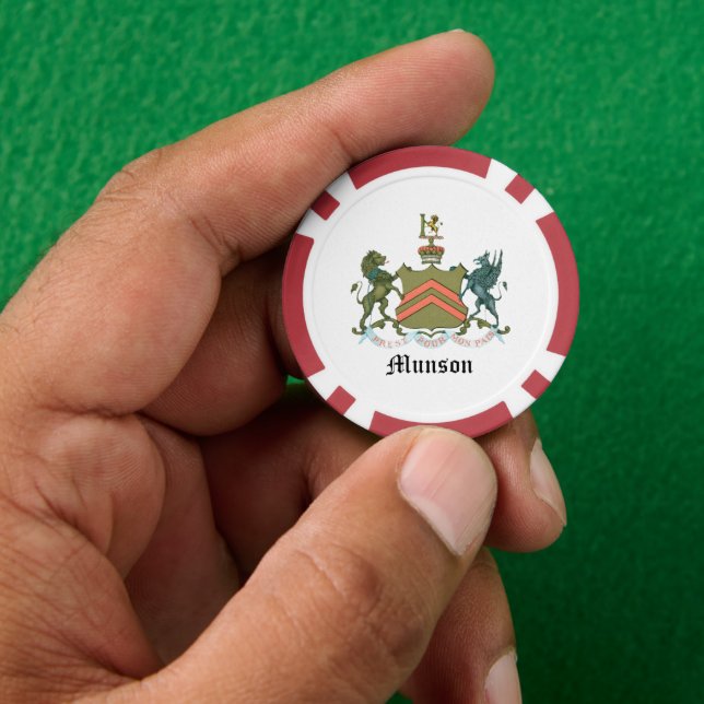 Family Crest Poker Chips (Hand)