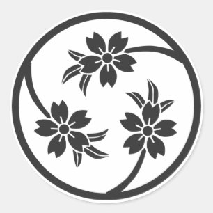 [Family Crests] Cherry tree Classic Round Sticker