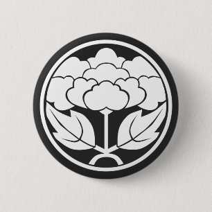 [Family Crests] Flowers 6 Cm Round Badge