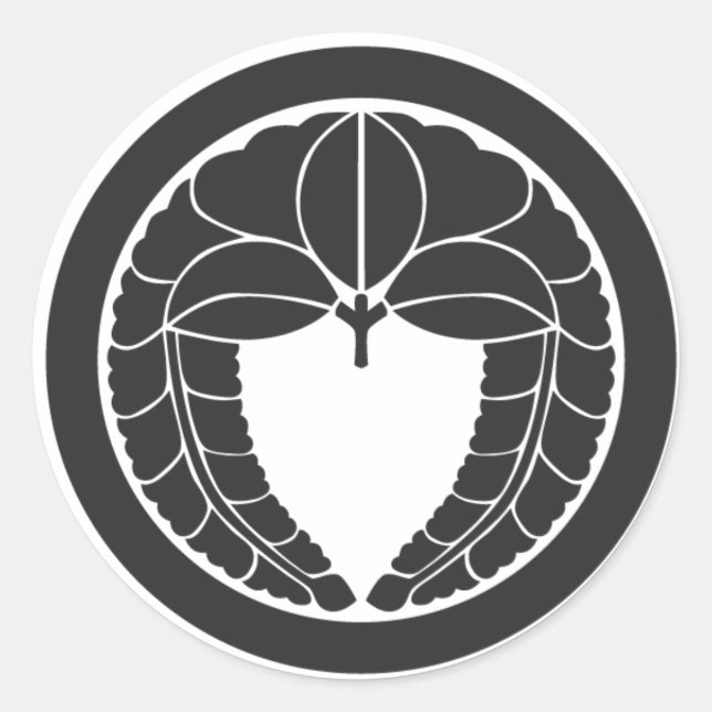 [Family Crests] Flowers Classic Round Sticker (Front)