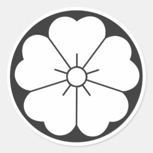 [Family Crests] Flowers Classic Round Sticker