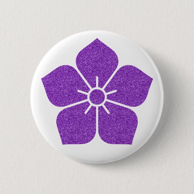 [Family Crests] Kikyo flower Button (Front)
