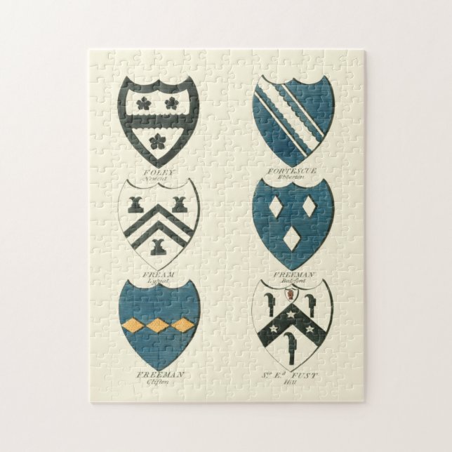 Family Crests of Various English Houses Jigsaw Puzzle (Vertical)