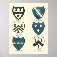 Family Crests of Various English Houses