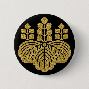 [Family Crests] Paulownia 5-7kiri Button