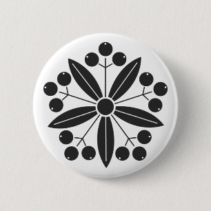 [Family Crests] Plants 6 Cm Round Badge