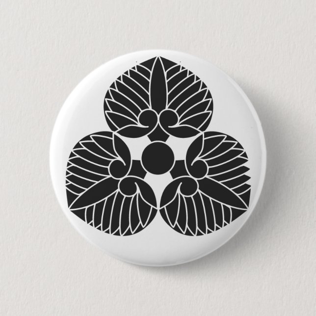 [Family Crests] Plants 6 Cm Round Badge (Front)