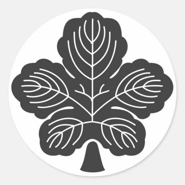 [Family Crests] Plants Classic Round Sticker (Front)