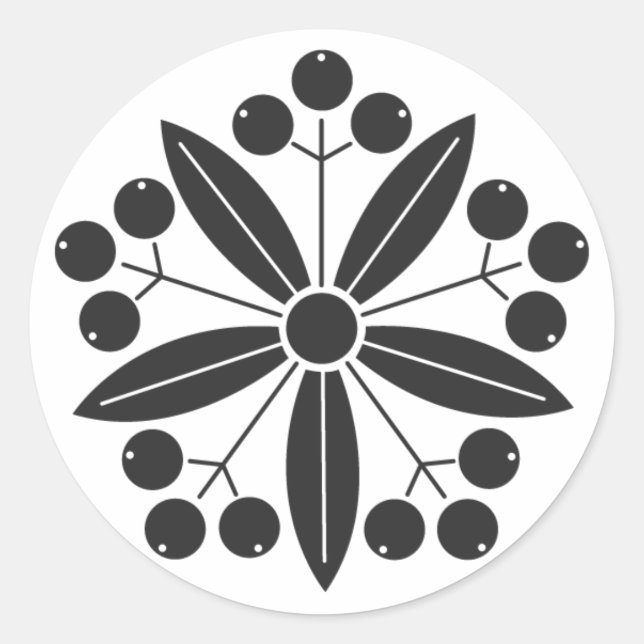 [Family Crests] Plants Classic Round Sticker (Front)
